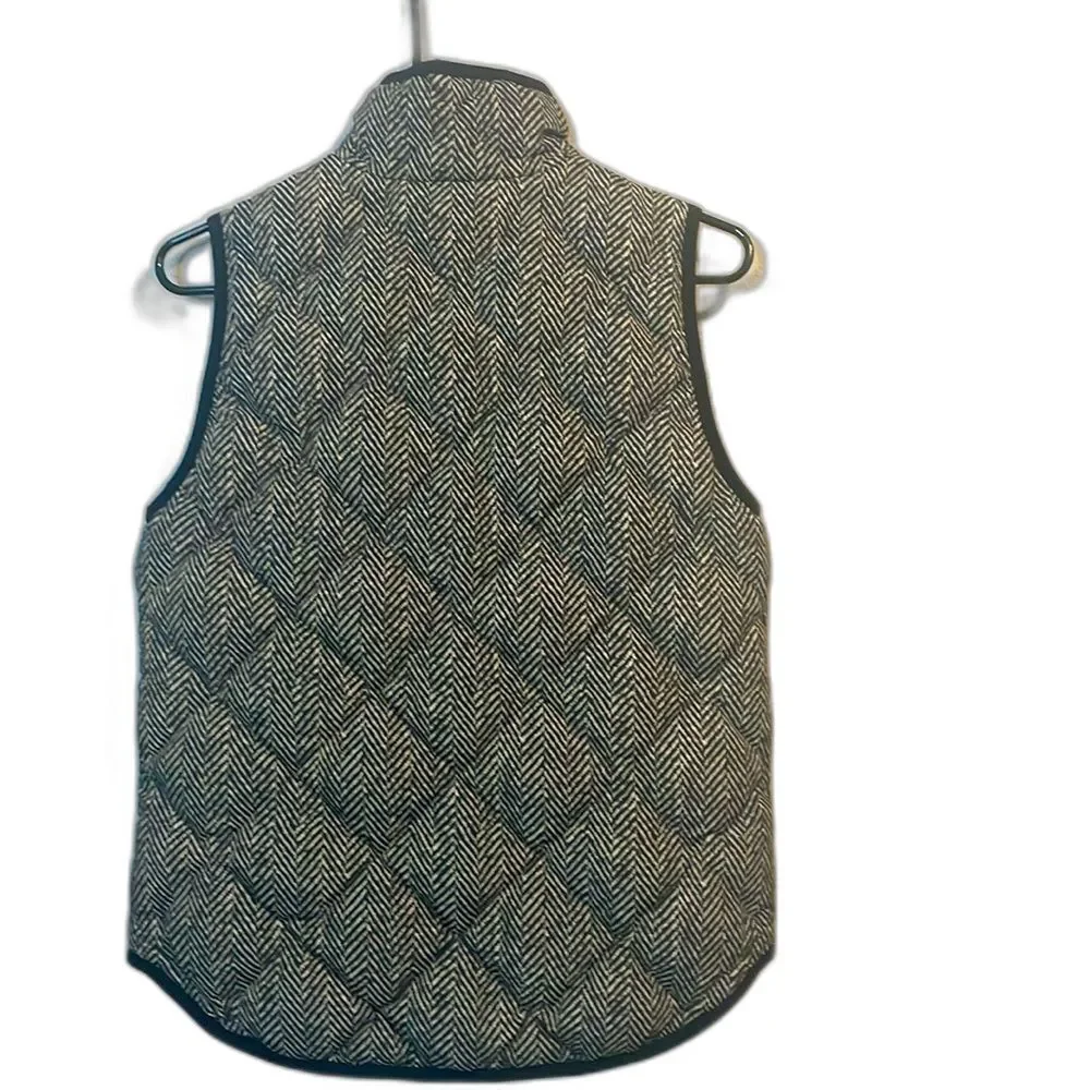 J. Crew herringbone print vest